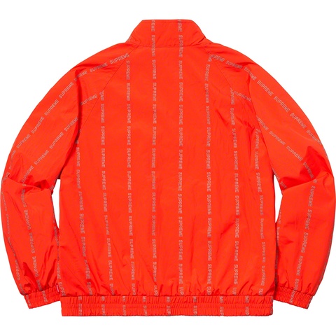 Supreme Reflective Text Track Jacket - Orange