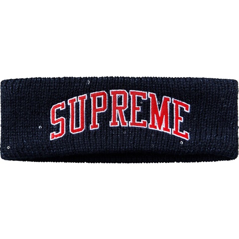 Supreme New Era® Sequin Arc Logo Headband - Navy