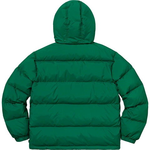 Supreme Stripe Panel Down Jacket - Green
