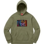 Supreme Chainstitch Hooded Sweatshirt (FW18) - Light Olive