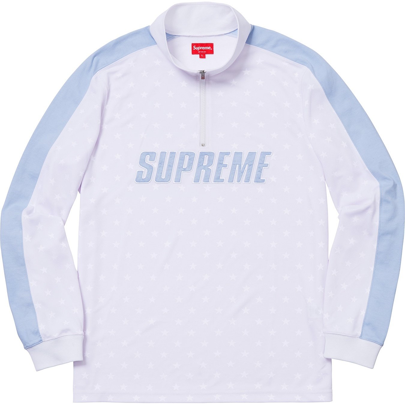 Supreme Track Half Zip Pullover (FW18) - White - $118