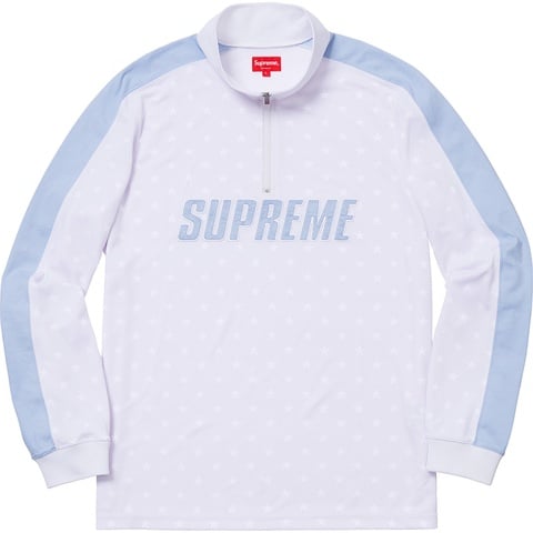 Supreme Track Half Zip Pullover - White