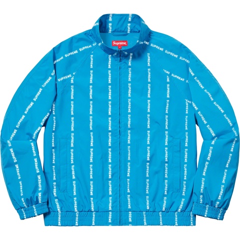 Reflective Text Track Jacket - fall/winter 2018 - Supreme