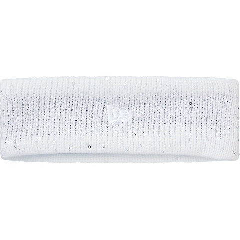 Supreme New Era® Sequin Arc Logo Headband - White
