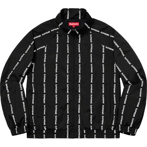 Reflective Text Track Jacket - fall/winter 2018 - Supreme