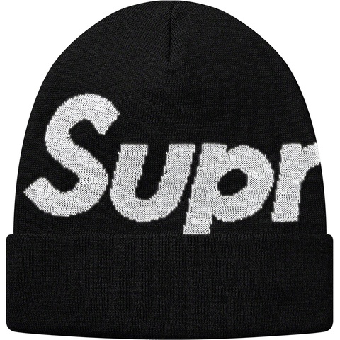 Supreme Big Logo Beanie - Black