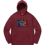 Supreme Chainstitch Hooded Sweatshirt (FW18) - Burgundy