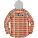 Supreme Hooded Jacquard Flannel Shirt (FW18) - Orange