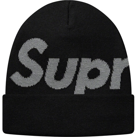 Supreme Big Logo Beanie - Black