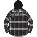 Supreme Hooded Jacquard Flannel Shirt (FW18) - Black