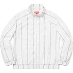 Supreme Reflective Text Track Jacket (FW18) - White