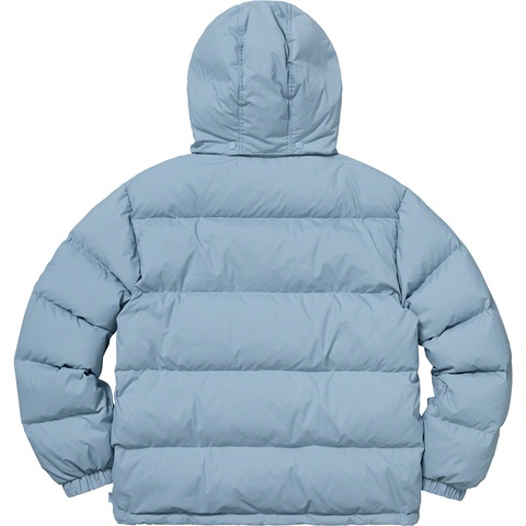 Supreme Stripe Panel Down Jacket - Light Blue