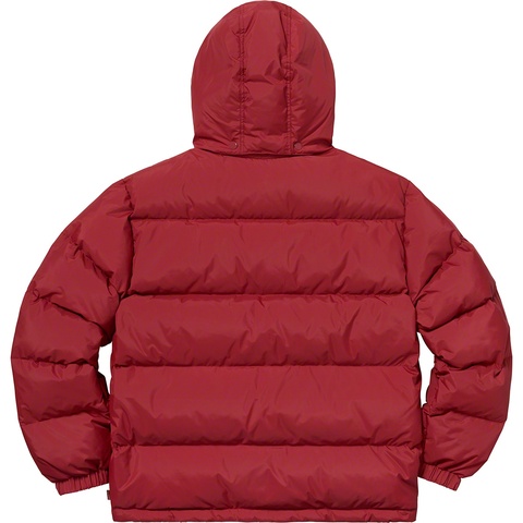 Supreme Stripe Panel Down Jacket - Burgundy