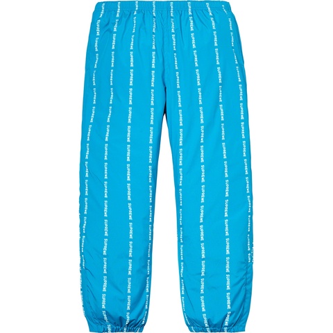 Supreme Reflective Text Track Pant - Blue