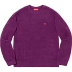 Supreme Polartec Small Box Crewneck (FW18) - Purple