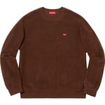 Supreme Polartec Small Box Crewneck (FW18) - Brown