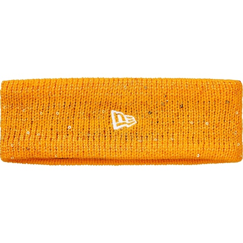 Supreme New Era® Sequin Arc Logo Headband - Yellow