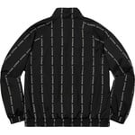 Supreme Reflective Text Track Jacket (FW18) - Black