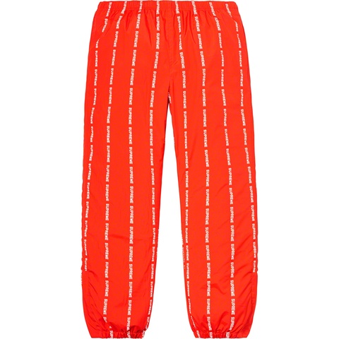 Supreme Reflective Text Track Pant - Orange