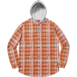 Supreme Hooded Jacquard Flannel Shirt (FW18) - Orange