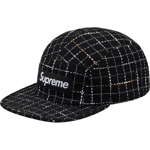 Supreme Bouclé Camp Cap - Black