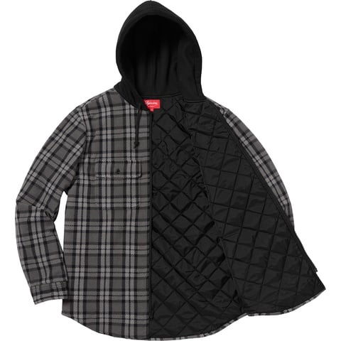 Hooded Plaid Work Shirt - fall/winter 2018 - Supreme