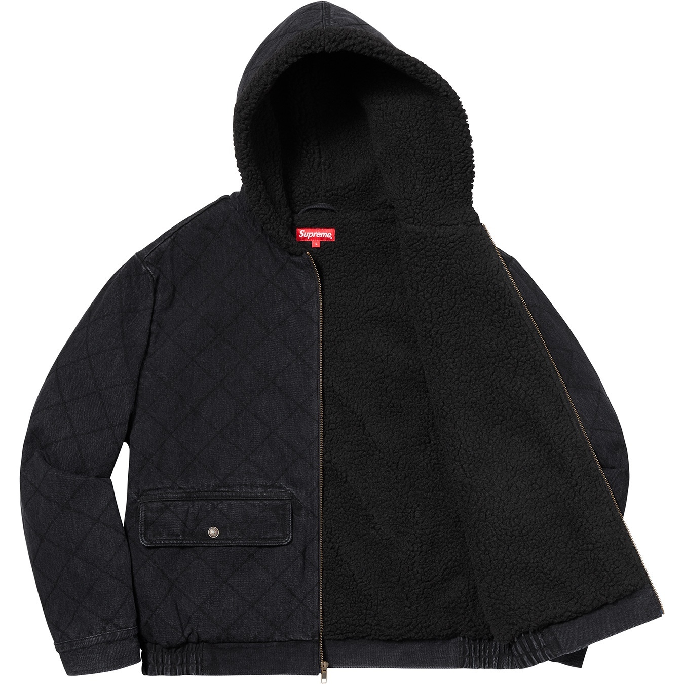 ジャケット・アウター Supreme Quilted Denim Pilot Jacket 2562 Supreme Quilted Denim Pilot Jacket (FW18) - $198
