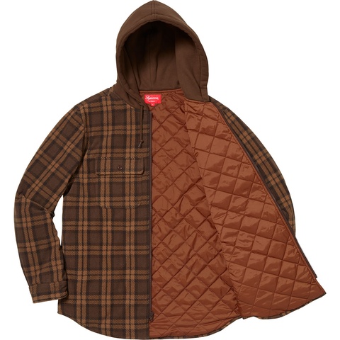 Hooded Plaid Work Shirt - fall/winter 2018 - Supreme