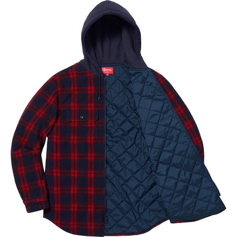 Hooded Plaid Work Shirt - fall/winter 2018 - Supreme