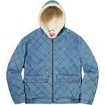 Supreme Quilted Denim Pilot Jacket (FW18) - Washed Blue