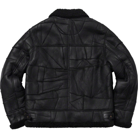 Supreme Patchwork Shearling B-3 Jacket - Black