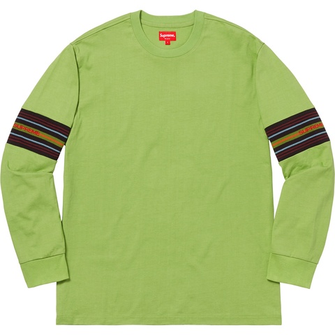 Supreme Knit Panel Stripe L/S Top - Green