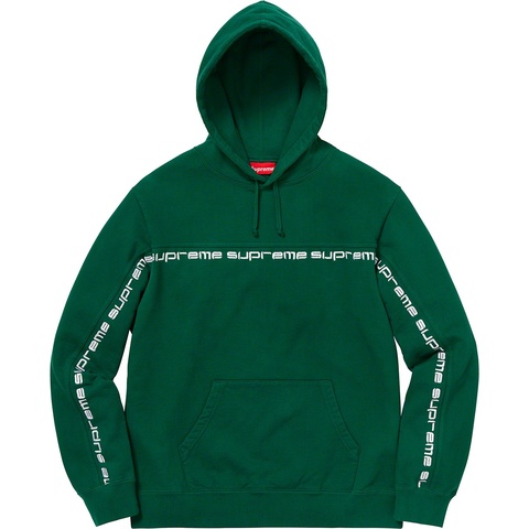 Text Stripe Hooded Sweatshirt - fall/winter 2018 - Supreme