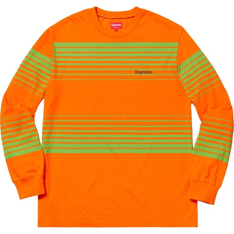 Supreme Fade Stripe L/S Top - Orange
