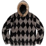 Supreme Diamond Faux Fur Jacket (FW18) - Grey