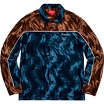 Supreme Velvet Swirl Work Shirt (FW18) - Navy