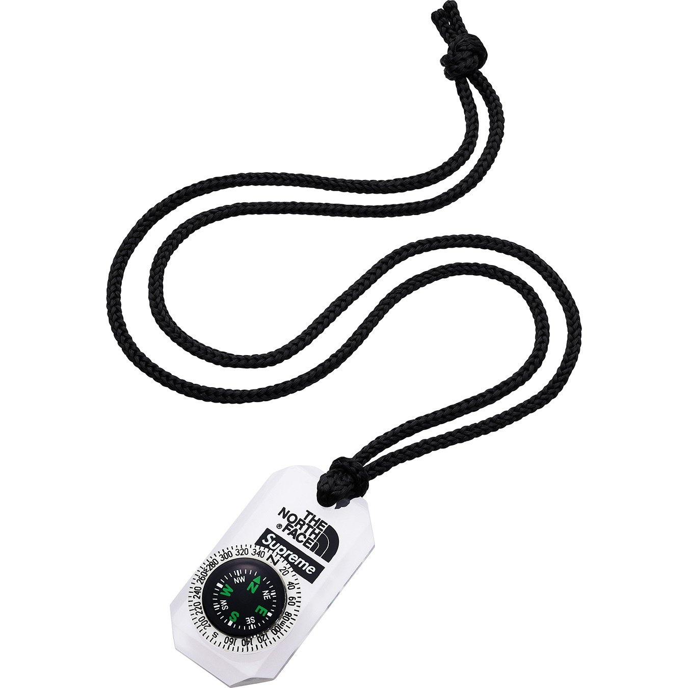 Supreme Supreme The North Face Compass Necklace (FW18) - Clear - $22
