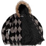 Supreme Diamond Faux Fur Jacket (FW18) - Grey