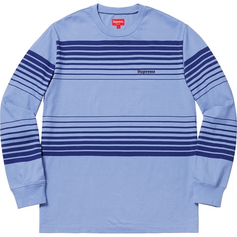 Supreme Fade Stripe L/S Top - Slate