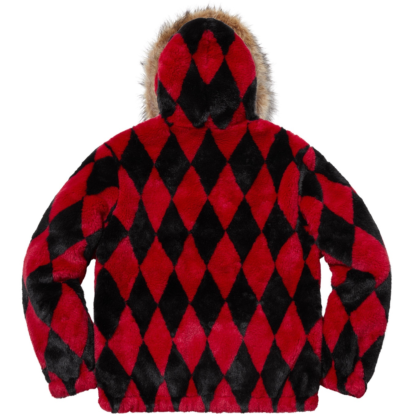 【M】Supreme Diamond Faux Fur Jacket 赤 人気モデル】SUPREME Diamond Faux Fur Jacket シュプリーム M