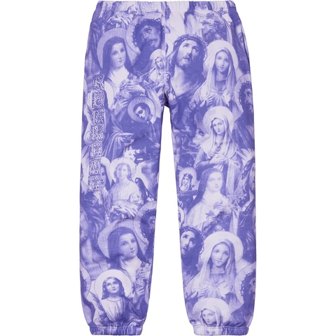 Supreme Jesus and Mary Sweatpant - Purple