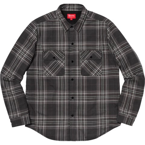 Pile Lined Plaid Flannel Shirt - fall/winter 2018 - Supreme