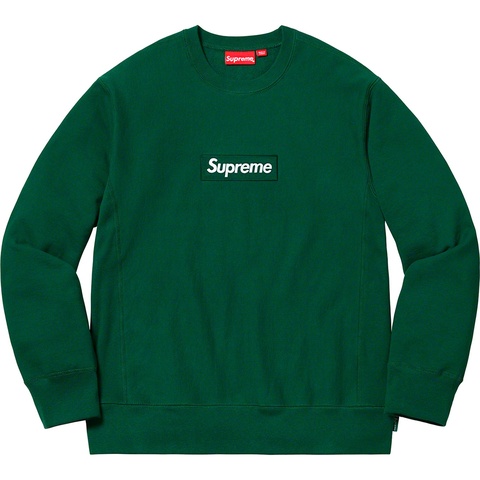 Supreme Box Logo Crewneck - Dark Green