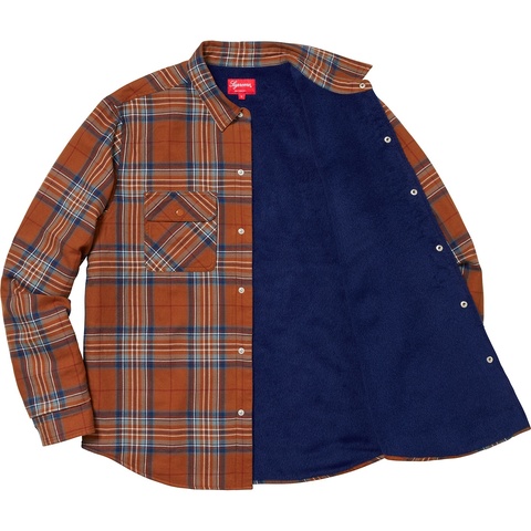 Pile Lined Plaid Flannel Shirt - fall/winter 2018 - Supreme