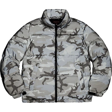 Supreme Reflective Camo Down Jacket - Snow Camo