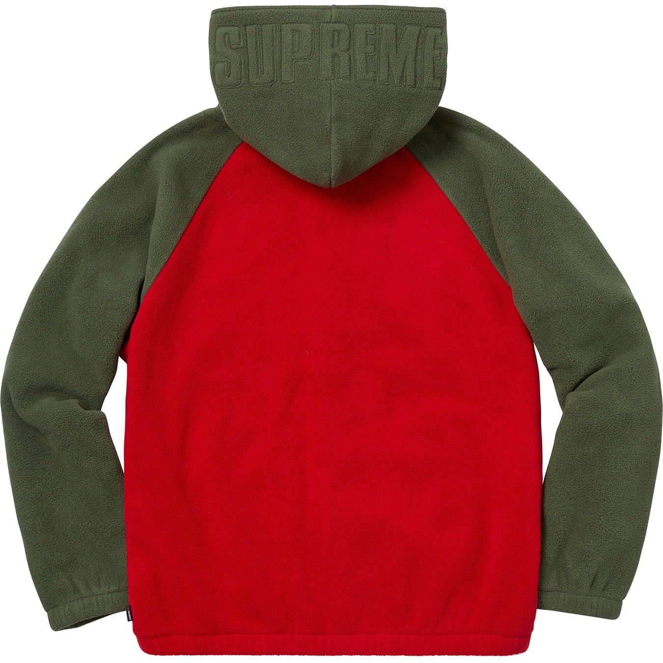 Supreme Polartec Hooded Raglan Jacket (FW18) - Red - $178