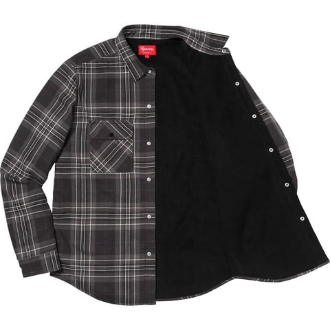 Pile Lined Plaid Flannel Shirt - fall/winter 2018 - Supreme