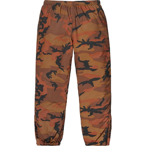Supreme Reflective Camo Warm Up Pant - Orange Camo