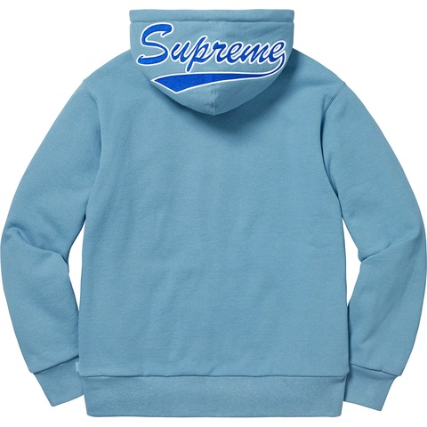 Supreme Thermal Zip Up Sweatshirt - Dusty Blue