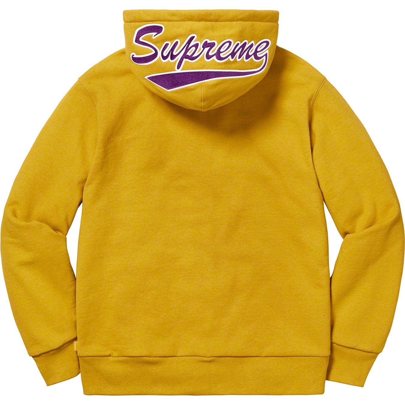 Supreme Thermal Zip Up Sweatshirt (FW18) - Mustard - $198